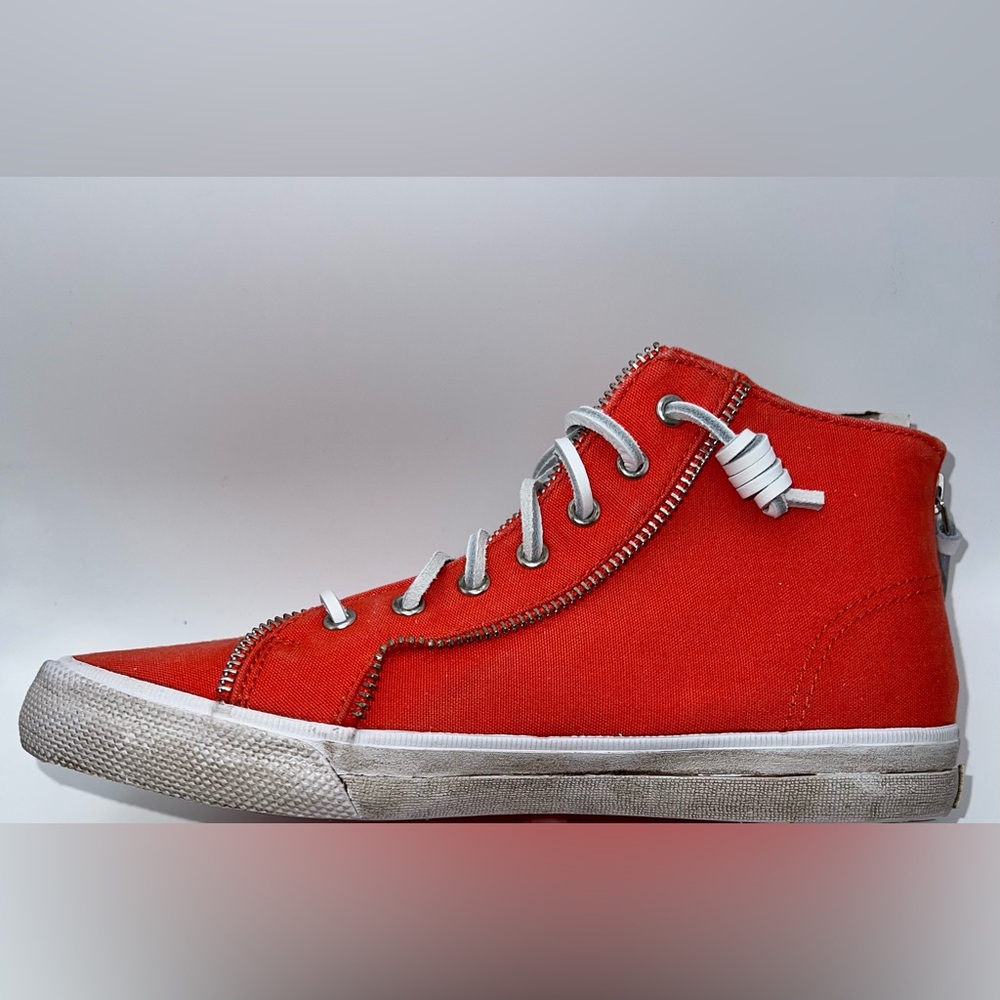 Sperry X Rebecca Minkoff Hightop Sneaker RM Orange - Women’s Size 7 NWT
